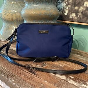 Roots Blue and Black Crossbody Bag